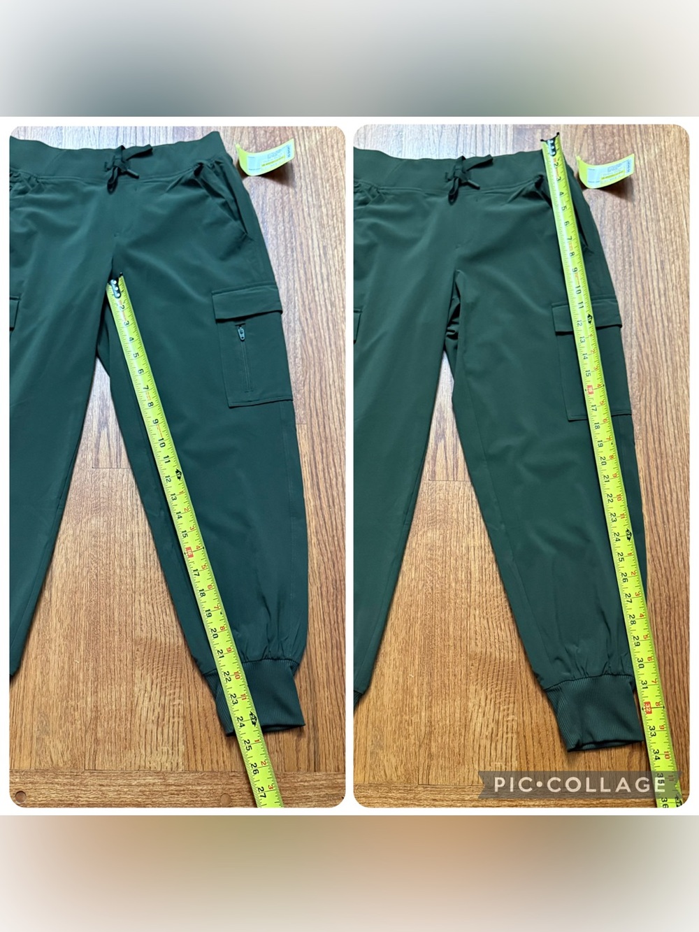 NWT all in motion Forest Green Cargo Joggers size XS - Picture 14 of 14